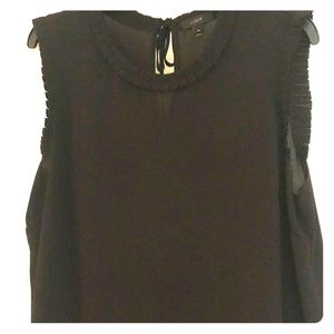 J Crew black sleeveless top. Size 14.